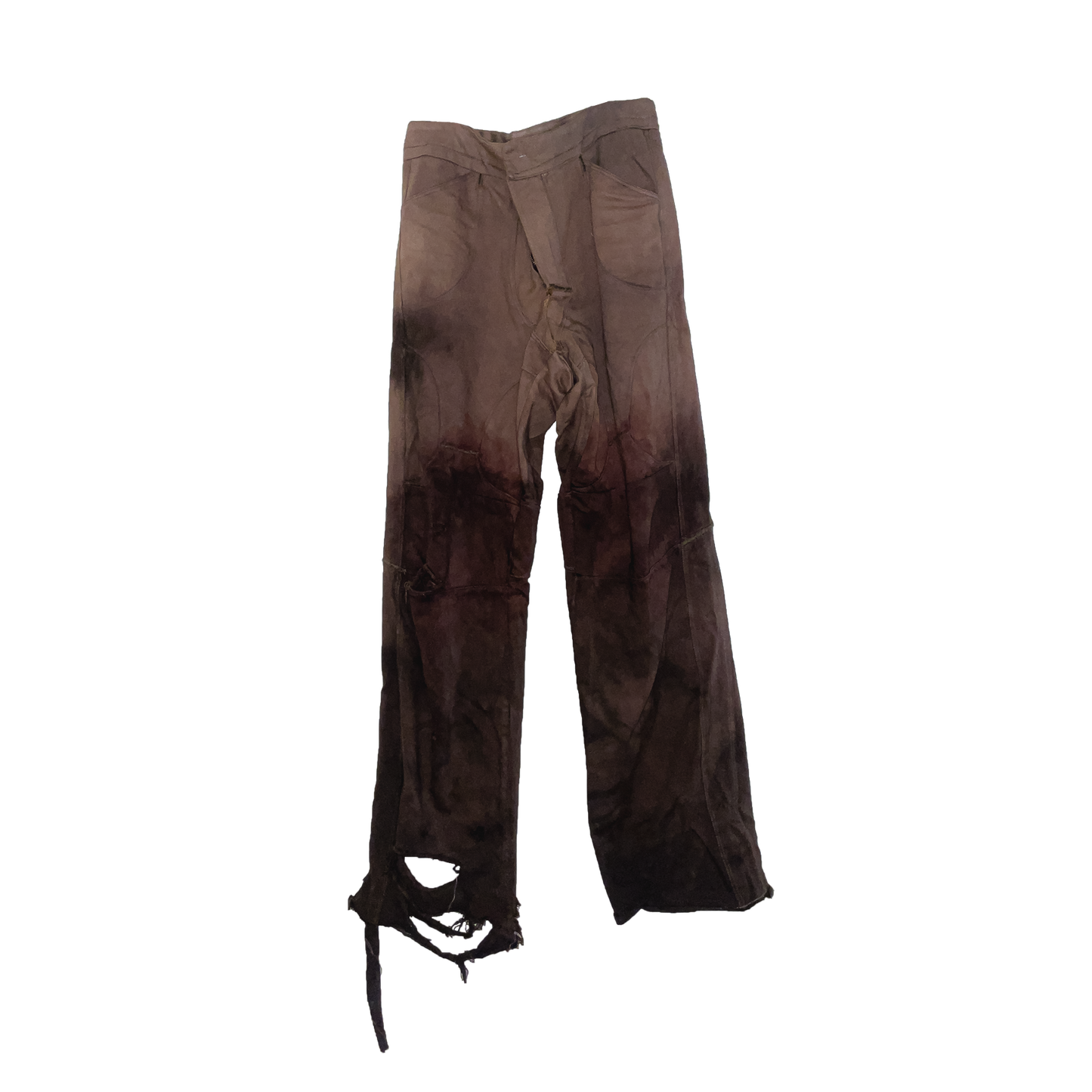 panelled dark wash pants